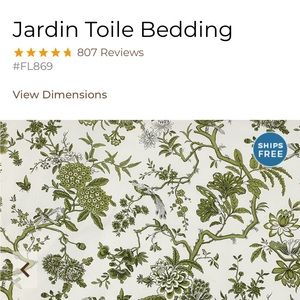 COPY - Ballard Designs Queen Duvet Cover. Color Sage. Pre owned.